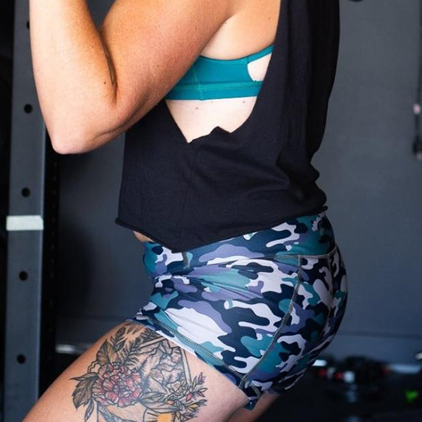 Keep Moving Lined Shorts - Camo