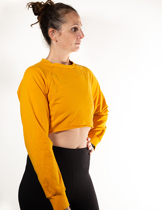 Long Sleeve Crop - Marigold