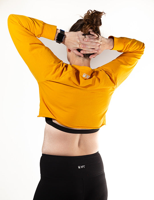 Long Sleeve Crop - Marigold