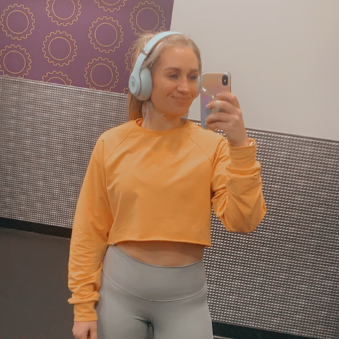 Long Sleeve Crop - Marigold